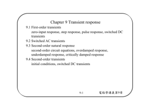Chapter 9 Transient response