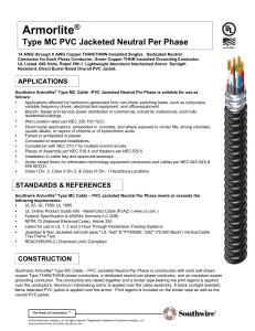Armorlite® Type MC PVC Jacketed Neutral Per Phase