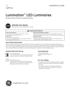 Installation Guide — Lumination LED Luminaire Wrap