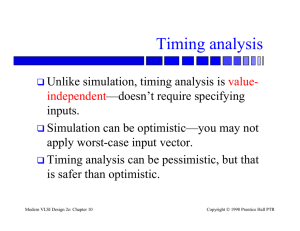 Timing analysis