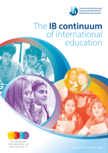 The IB continuum of international education