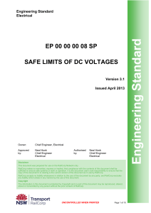 EP 00 00 00 08 SP - Safe Limits of DC Voltages