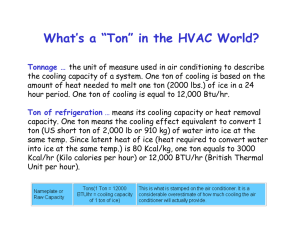 What`s a “Ton” in the HVAC World?