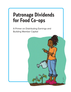 Patronage Dividends for Food Co-ops