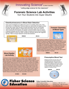 Forensic Science Lab Activities