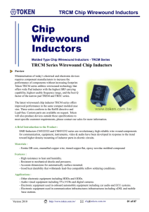 TRCM Chip Wirewound Inductors