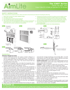 CXST Instructions.pmd - Steel Fire Equipment