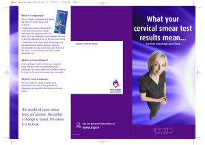 What your cervical smear test results mean