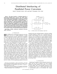 Distributed Interleaving Of Paralleled Power Converters