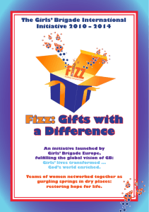 Fizz: Gifts with a Difference - Girls` Brigade Northern Ireland, GBNI