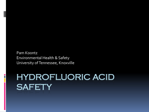 Hydrofluoric Acid Safety