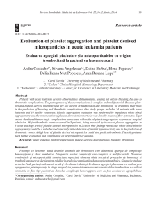 Evaluation of platelet aggregation and platelet derived