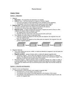 Physical Science Chapter 7 Notes Section 1