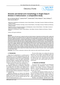Alveolar and dental arch morphology in Angle Class II division 2