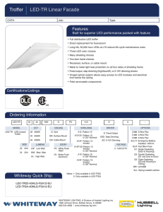 LED-TR Spec Sheet