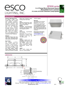 SP2936 series - Esco Lighting Inc