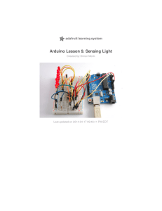 Arduino Lesson 9. Sensing Light