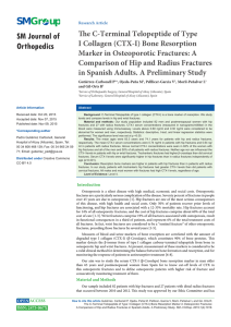 (CTX-I) Bone Resorption Marker in Osteoporotic Fractures