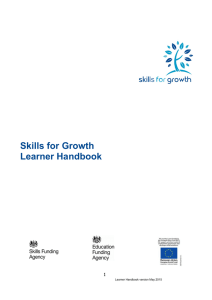 Skills for Growth Learner Handbook