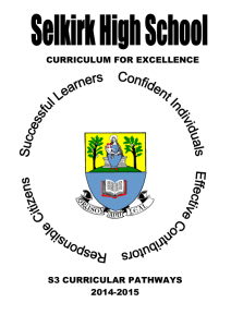 curriculum for excellence