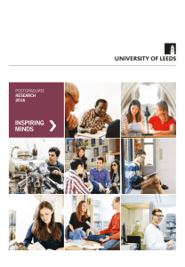 INSPIRING MINDS - University of Leeds