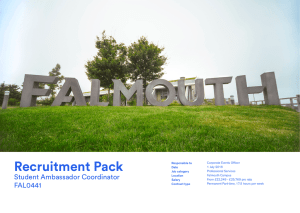 Recruitment Pack - Falmouth University