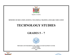 design and technology syllabus- grades 5-7