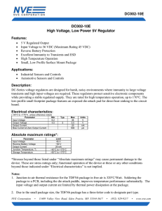 DC002-10E 5V Regulator Datasheet