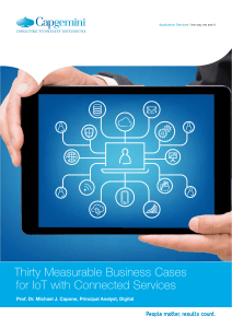Thirty Measurable Business Cases for IoT with Connected Services
