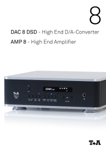 DAC 8 DSD - High End D/A-Converter AMP 8