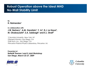 Robust Operation above the Ideal MHD No