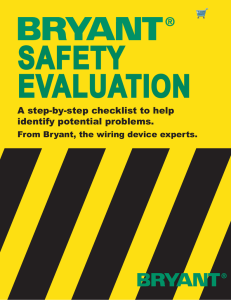 Bryant safety evaluation
