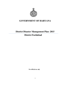 District Disaster Management Plan 2015