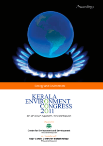 Energy and Environment - Center for Environment and Development