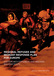 regional refugee and migrant response plan for europe