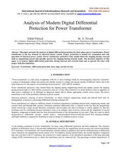 Analysis of Modern Digital Differential Protection for Power