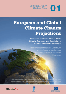 European and Global Climate Change Projections