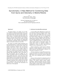 Gyrodometry: A New Method for Combining Data from Gyros and