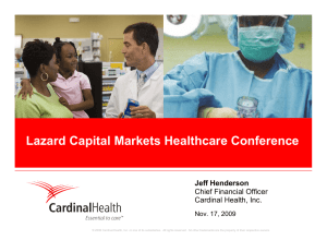 Lazard Capital Markets Healthcare Conference