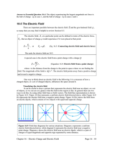16-5 The Electric Field