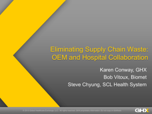 Eliminating Supply Chain Waste: OEM and Hospital