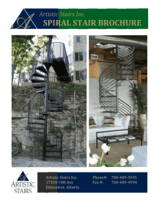 spiral stair brochure - Artistic Stairs Canada