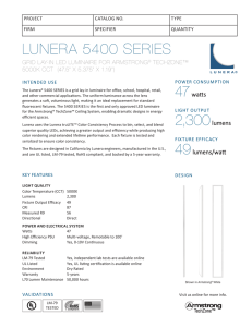 lunera 5400 series - Boston Light Source
