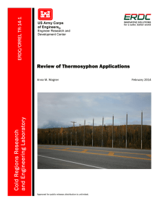 Review of Thermosyphon Applications - ERDC Library
