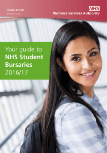 Your guide to NHS Student Bursaries 2016/17