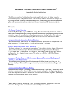 Appendix: Useful Publications - American Council on Education