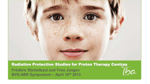 Radiation Protection Studies for Proton Therapy Centres Frédéric