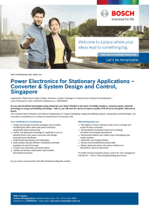 Power Electronics for Stationary Applications – Converter