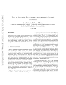 Heat to electricity thermoacoustic