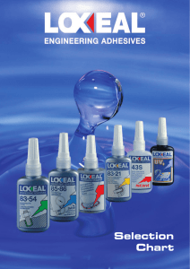 Selection Chart - Loxeal Engineering Adhesives and Sealants